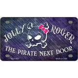 The Pirate Next Door Novelty Metal License Plate 4" x 2.2" (MLP)
