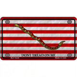 Dont Tread On Me Culpeper Novelty Metal License Plate 4" x 2.2" (MLP)
