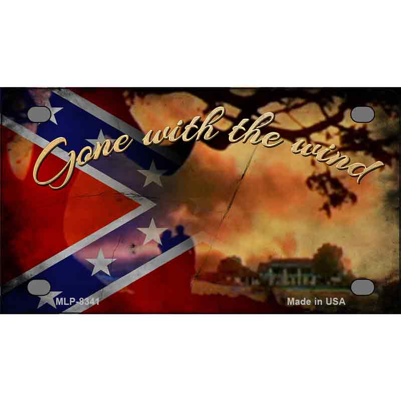 Gone With The Wind Metal Novelty License Plate