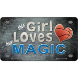 This Girl Loves Her Magic Novelty Metal License Plate 4" x 2.2" (MLP)