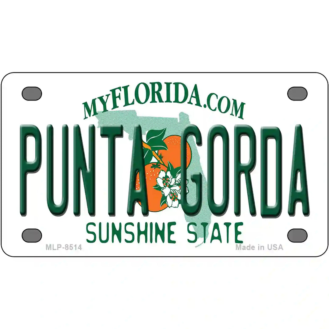 Punta Gorda Florida Metal Novelty License Plate