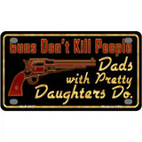 Guns Dont Kill People Metal Novelty License Plate 4" x 2.2" (MLP)