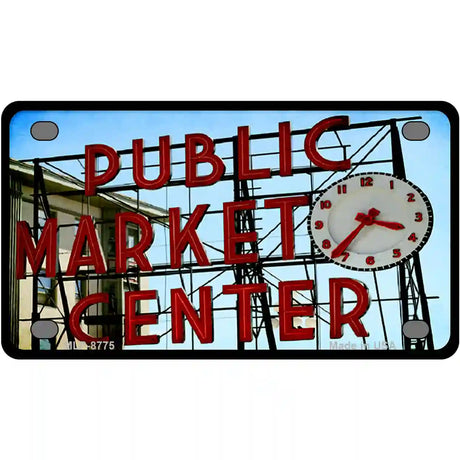 Pikes Place Metal Novelty License Plate 4" x 2.2" (MLP)