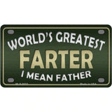 Greatest Farter Metal Novelty License Plate