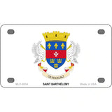 Saint Barthelemy Novelty Metal License Plate 4" x 2.2" (MLP)