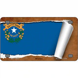 Nevada Flag Scroll Metal Novelty License Plate 4" x 2.2" (MLP)