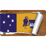 Australian Capital Flag Scroll Metal Novelty License Plate 4" x 2.2" (MLP)