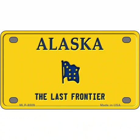 Alaska Novelty Metal License Plate 4" x 2.2" Mini (MLP)