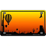 Balloon Blank Scenic Novelty Metal License Plate 4" x 2.2" (MLP)