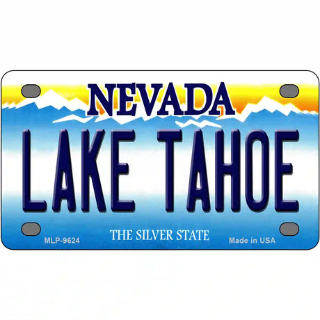Lake Tahoe Nevada Novelty Metal License Plate 4" x 2.2" (MLP)