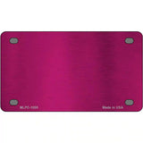 Pink Metallic Solid Metal Novelty License Plate 4" x 2.2" (MLPC)