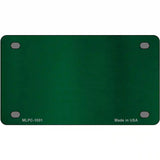 Green Metallic Solid Metal Novelty License Plate 4" x 2.2" (MLPC)