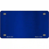 Blue Metallic Solid Metal Novelty License Plate 4" x 2.2" (MLPC)