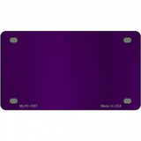Purple Metallic Solid Metal Novelty License Plate 4" x 2.2" (MLPC)