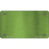Lime Green Metallic Solid Metal Novelty License Plate 4" x 2.2" (MLPC)