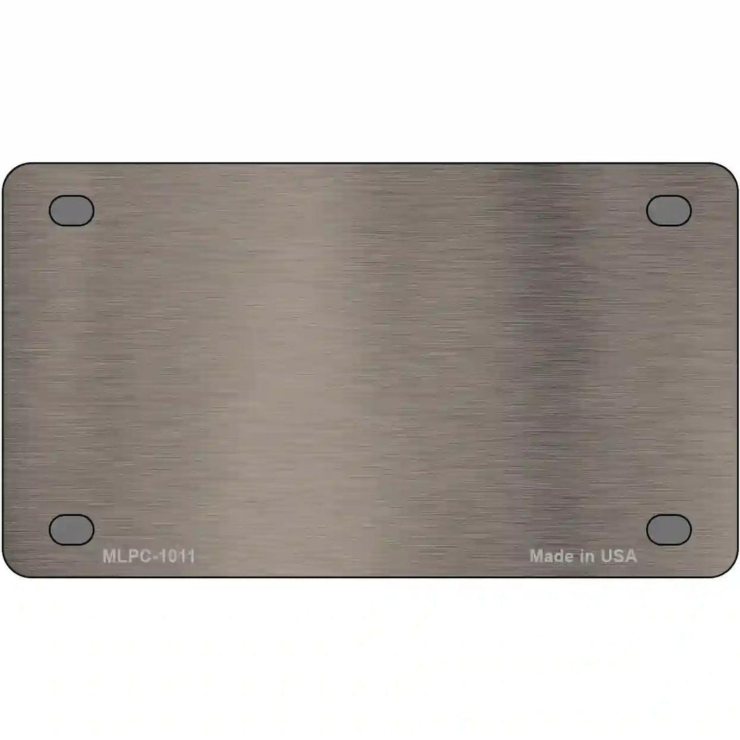 Tan Metallic Solid Metal Novelty License Plate 4" x 2.2" (MLPC)