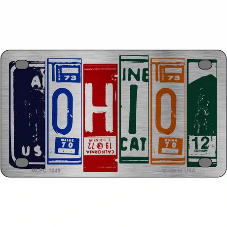Ohio License Plate Art Metal Novelty License Plate 4" x 2.2" (MLPC)