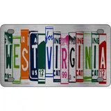 West Virginia License Plate Art Metal Novelty License Plate 4" x 2.2" (MLPC)