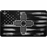 New Mexico Carbon Fiber Novelty Metal License Plate 4" x 2.2" (MLPC)