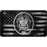 Utah Carbon Fiber Novelty Metal License Plate 4" x 2.2" (MLPC)