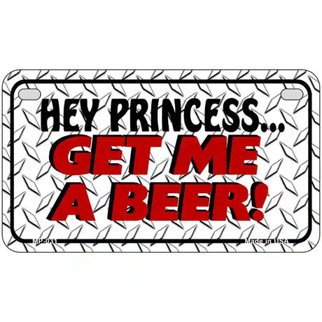 Get Me a Beer Novelty Metal License Plate 7" x 4" (MP)