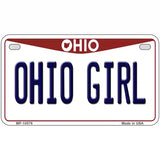 Ohio Girl Ohio Metal Novelty License Plate 7" x 4" (MP)