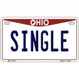 Single Ohio Metal Novelty License Plate 7" x 4" (MP)