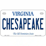 Chesapeake Virginia Metal Novelty License Plate 7" x 4" (MP)