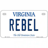 Rebel Virginia Metal Novelty License Plate 7" x 4" (MP)