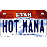 Hot Mama Utah Metal Novelty License Plate 7" x 4" (MP)