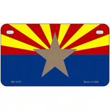 Arizona Big Star State Flag Novelty Metal License Plate 7" x 4" (MP)