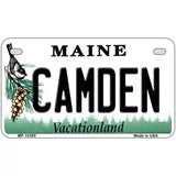 Camden Maine Metal Novelty License Plate 7" x 4" (MP)