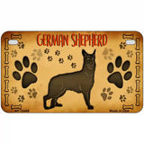 German Shepherd Novelty Metal License Plate 7" x 4" (MP)