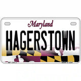 Hagerstown Maryland Metal Novelty License Plate 7" x 4" (MP)