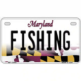 Fishing Maryland Metal Novelty License Plate 7" x 4" (MP)