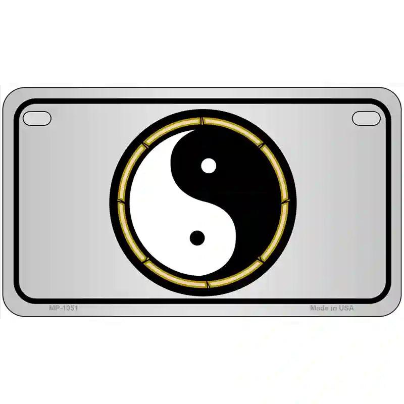 Yin And Yang Novelty Metal License Plate 7" x 4" (MP)