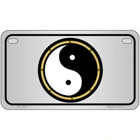 Yin And Yang Novelty Metal License Plate 7" x 4" (MP)