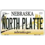 North Platte Nebraska Metal Novelty License Plate 7" x 4" (MP)