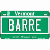 Barre Vermont Metal Novelty License Plate 7" x 4" (MP)