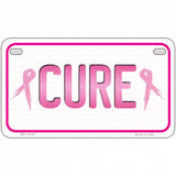 Cure Metal License Plate Sign 7" x 4" (MP)