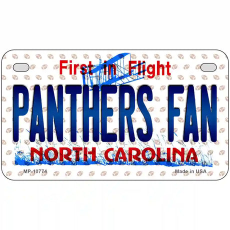 Panthers Fan North Carolina Novelty Metal License Plate 7" x 4" (MP)