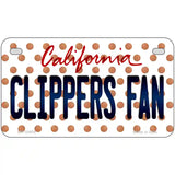 Clippers Fan California Novelty Metal License Plate 7" x 4" (MP)