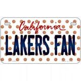 Lakers Fan California Novelty Metal License Plate 7" x 4" (MP)
