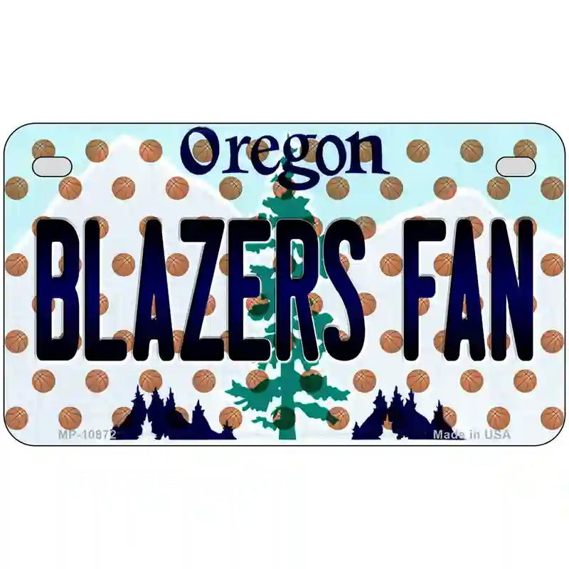 Blazers Fan Oregon Novelty Metal License Plate 7" x 4" (MP)