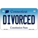 Divorced Connecticut Metal Novelty License Plate 7" x 4" (MP)