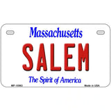 Salem Massachusetts Metal Novelty License Plate 7" x 4" (MP)