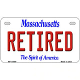 Retired Massachusetts Metal Novelty License Plate 7" x 4" (MP)