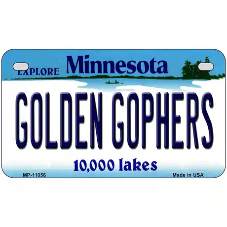 Golden Gophers Minnesota State Novelty License Plate 7" x 4" (MP)