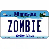 Zombie Minnesota State Novelty License Plate 7" x 4" (MP)