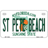St Pete Beach Florida Metal Novelty License Plate 7" x 4" Motorcycle (MP)